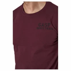 GASP 89 Classic Tap Tee Maroon Lila Sale