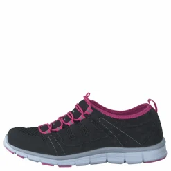 Polecat 435-2311 Comfort Sock Black/Fuchsia Svart Best