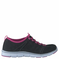 Polecat 435-2311 Comfort Sock Black/Fuchsia Svart Best