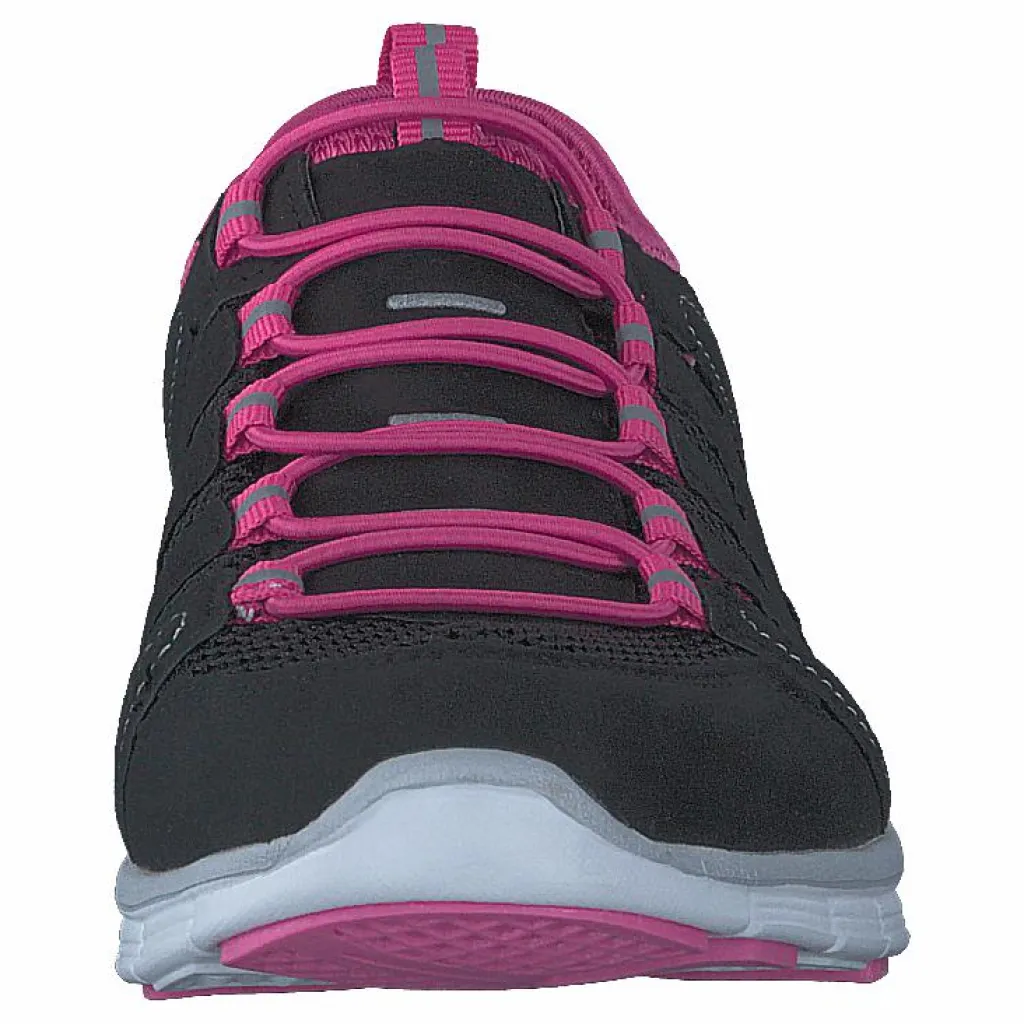 Polecat 435-2311 Comfort Sock Black/Fuchsia Svart Best