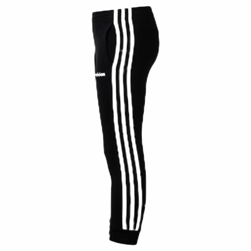 adidas 3 Stripe Girls Pants White/Black Svart Clearance