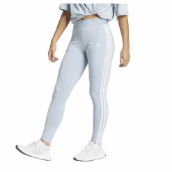 adidas 3 Stripes Leggings Blue Vit Discount