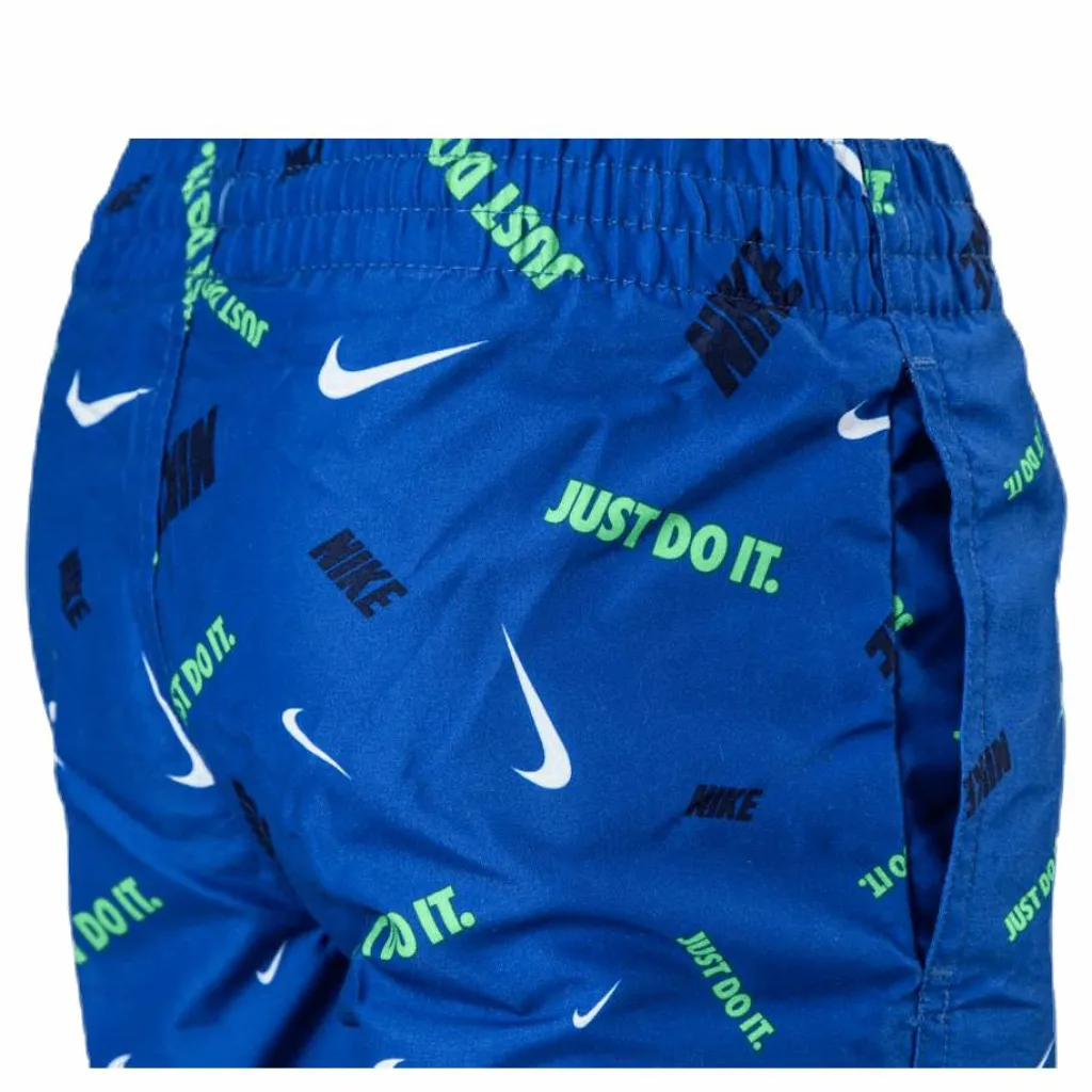 4" Volly Short Logofetti Junior Blue*Nike Swim Sale