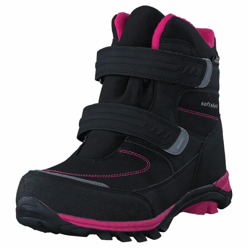 435-6608 Waterproof Warm Lined Black/Fuchsia*Gulliver Outlet