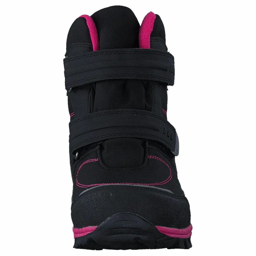 435-6608 Waterproof Warm Lined Black/Fuchsia*Gulliver Outlet