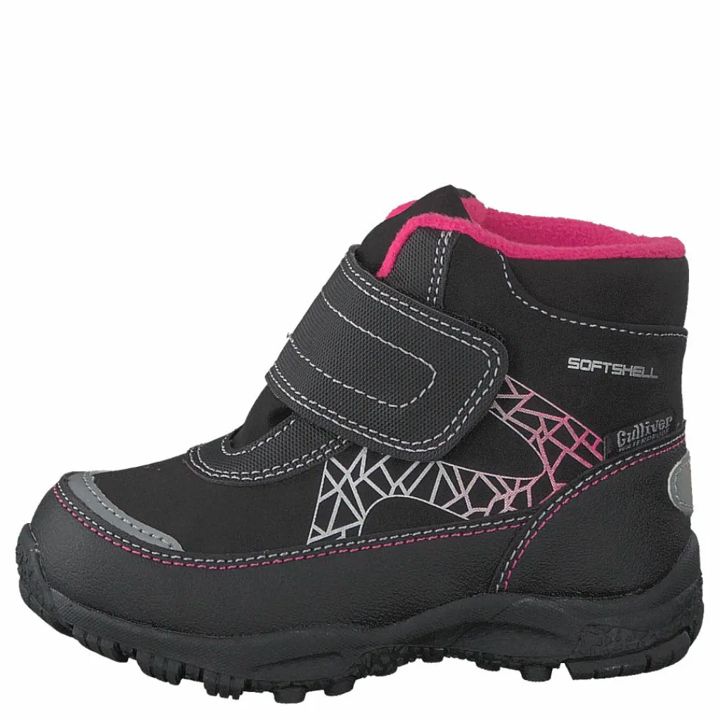 430-2962 Waterproof Warm Lined Black/fuchsia*Gulliver New
