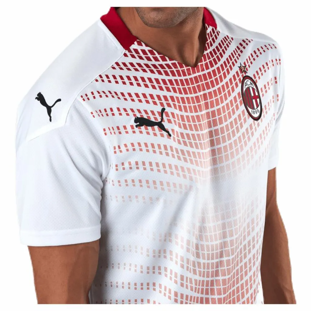 AC Milan Away Shirt Replica White/Red*Puma