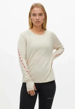 Röhnisch Active Logo Long Sleeve Oatmeal Beige Hot