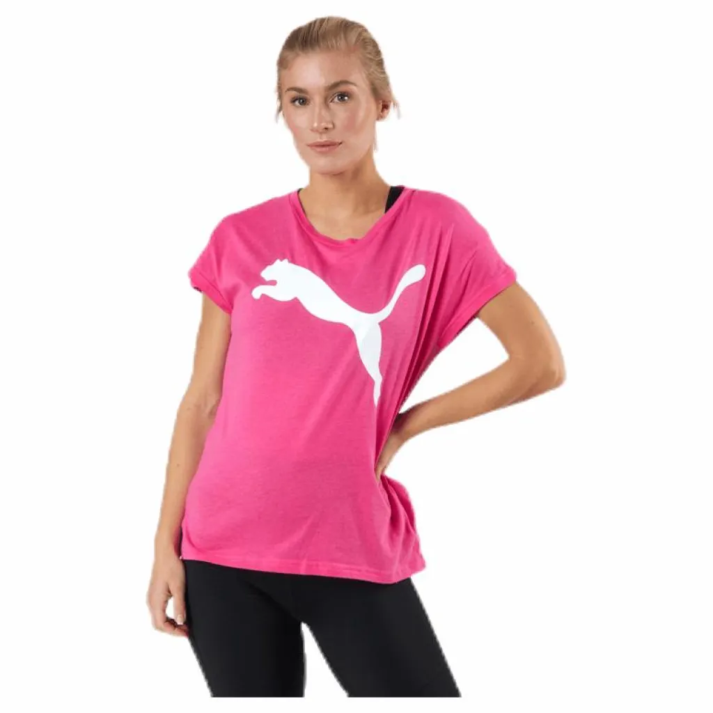 Active Logo Tee Pink*Puma Hot