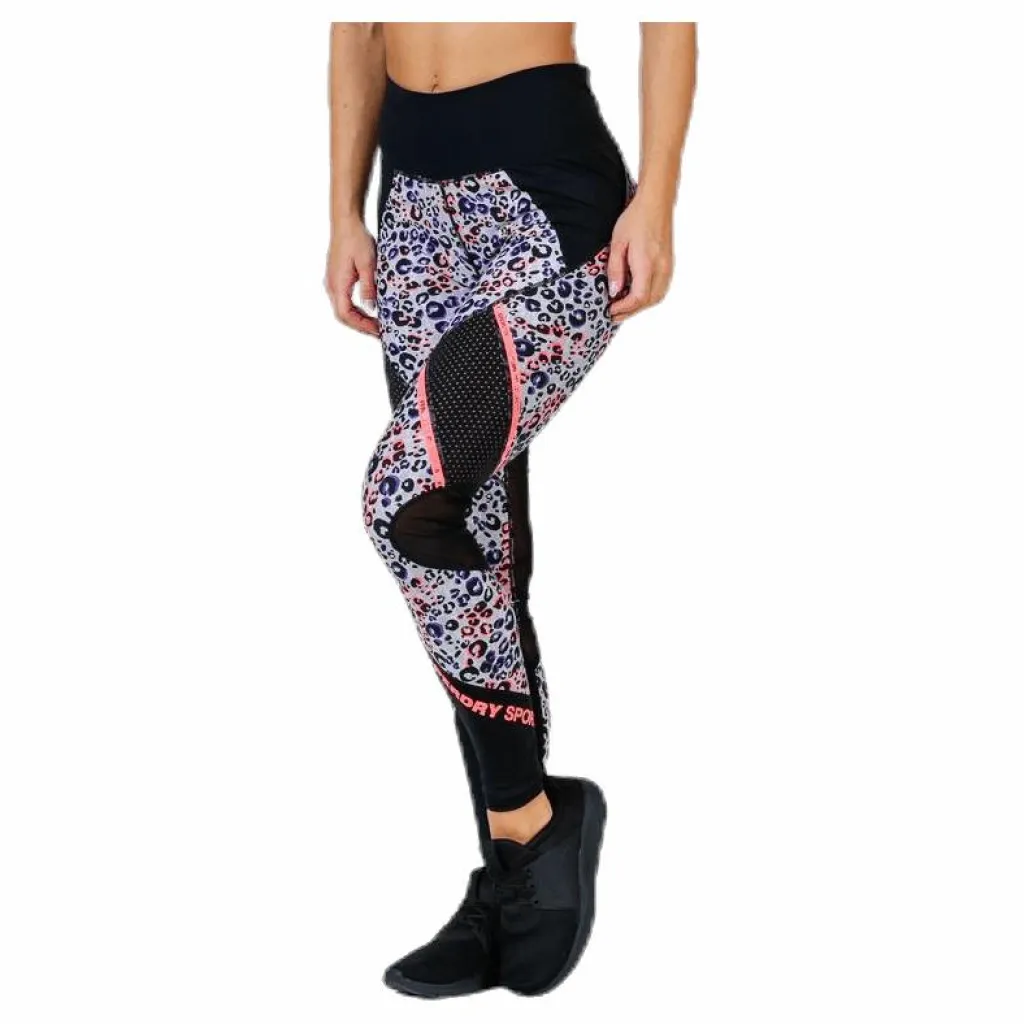 Superdry Active Mesh Panel Patterned Mönstrad