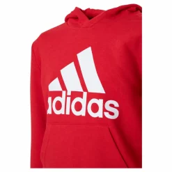 adidas Boys Essentials Big Logo Hoodie Vivid Red / White Rosa Hot