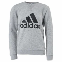 adidas Boys Essentials Big Logo Sweatshirt Medium Grey Heather / Black Grå