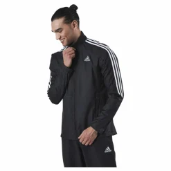 Marathon Jacket 3 Stripe Men Black / White*adidas Outlet