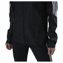 Marathon Jacket 3 Stripe Women Black*adidas