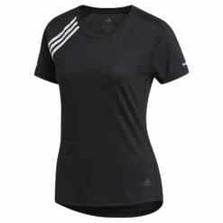 Run 3 Stripes Tee Women Black*adidas Discount