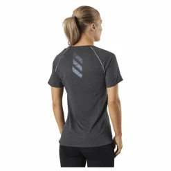 adidas Runner Tee Women Grey Six Svart Outlet