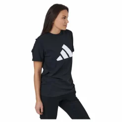 adidas Sportswear Three Bar T-Shirt Black Svart New