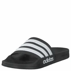 adidas Adilette Cloudfoam Slides Core Black / Cloud White / Core Black Grå Outlet