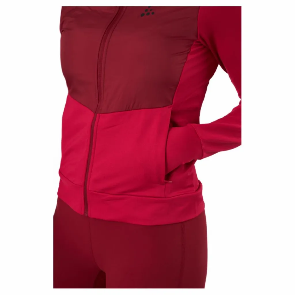 Craft Adv Charge Jersey Hood Jacket Rhubarb-machine Röd Outlet