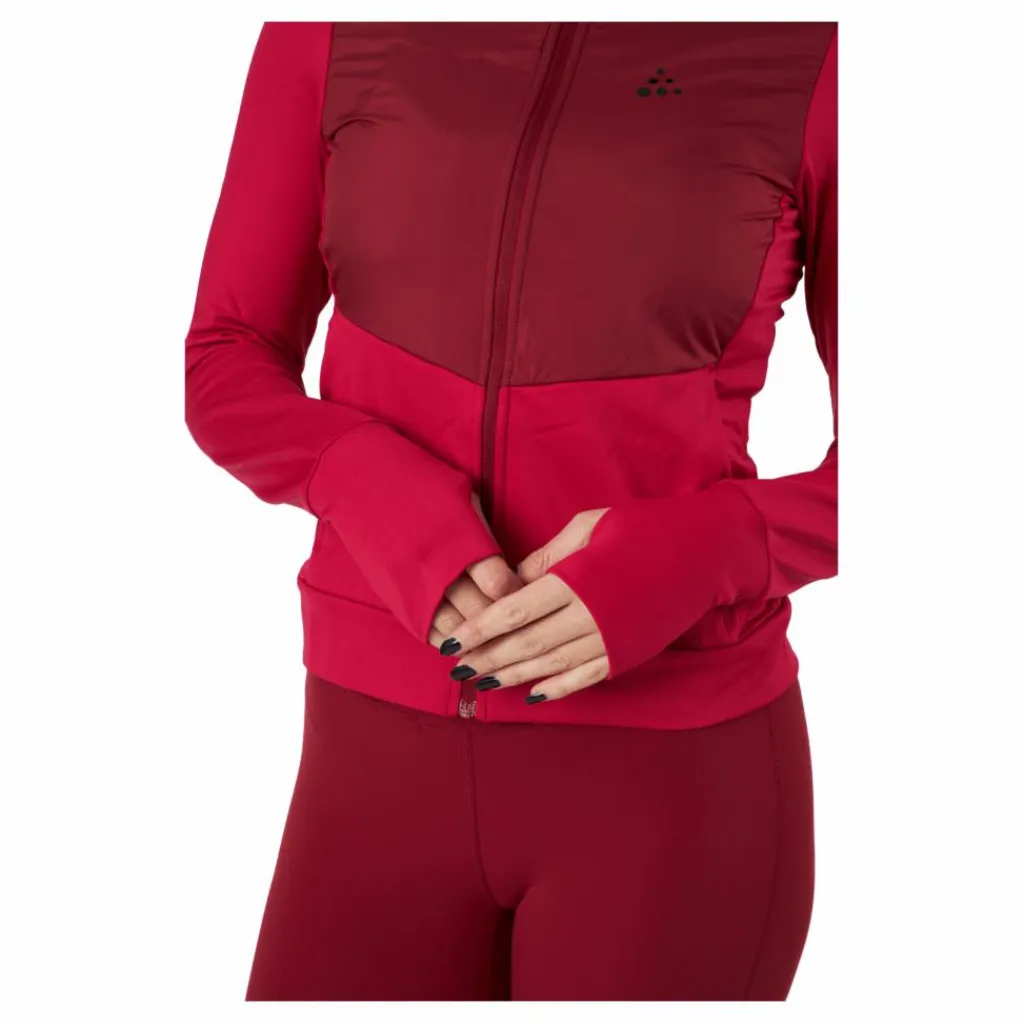 Craft Adv Charge Jersey Hood Jacket Rhubarb-machine Röd Outlet