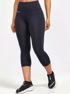 Craft Adv Essence Capri Tights 2 W Black Svart Best