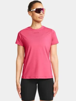 Craft Adv Essence Ss Tee W Fuchsia Rosa New