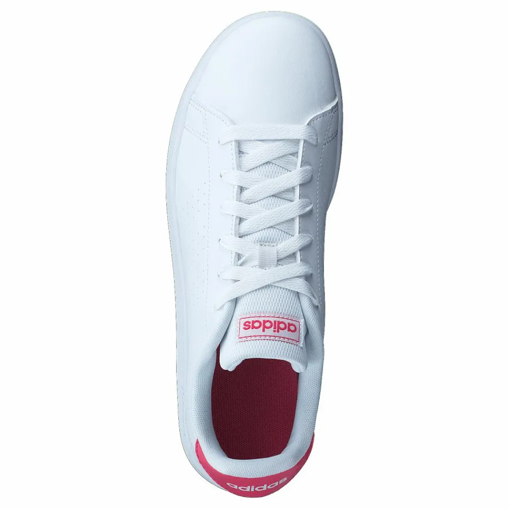 adidas Advantage Shoes Cloud White / Real Pink / Cloud White Vit och Rosa Discount