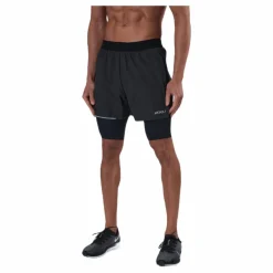 2XU Aero 2-In-1 5" Shorts Black/Silver Svart och Silver Sale