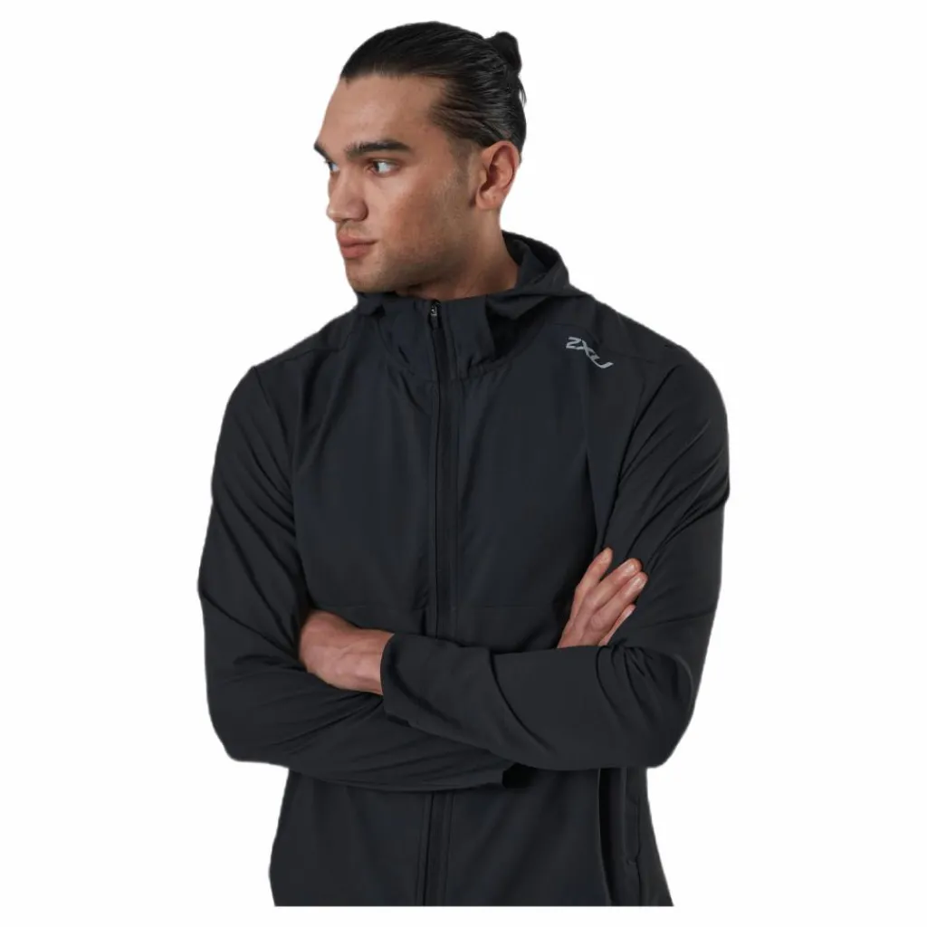 2XU Aero Jacket Black/Silver Svart och Silver