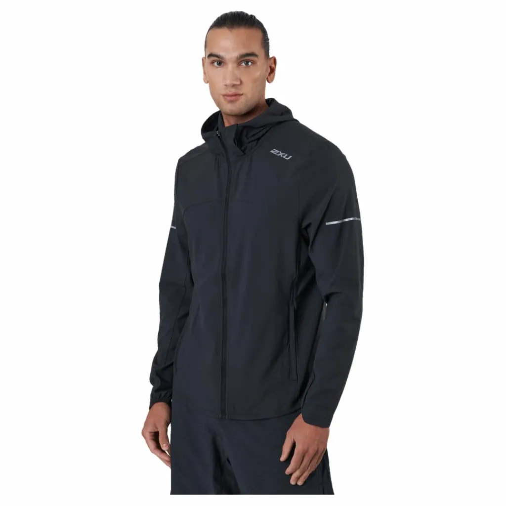 2XU Aero Jacket Black/silver Reflective Svart Online