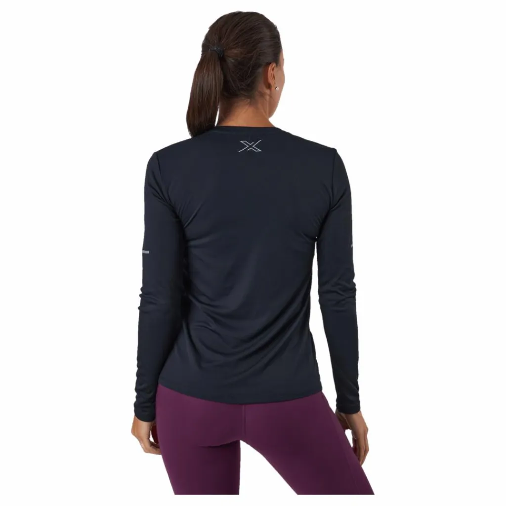 2XU Aero L/s Black/silver Reflective Svart Hot