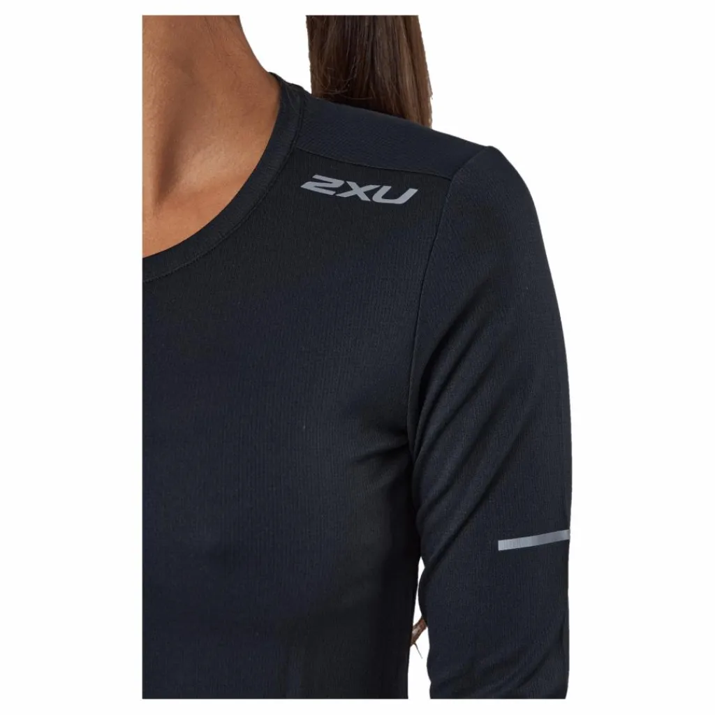 2XU Aero L/s Black/silver Reflective Svart Hot