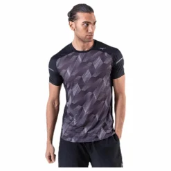 Mizuno Aero Tee Black/Grey Svart och Grå Sale