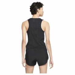 Nike AeroSwift Running Singlet White/Black Svart Online