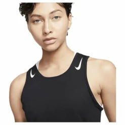 Nike AeroSwift Running Singlet White/Black Svart Online