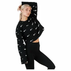 Air AOP Fleece Crew White/Black*Nike Clearance