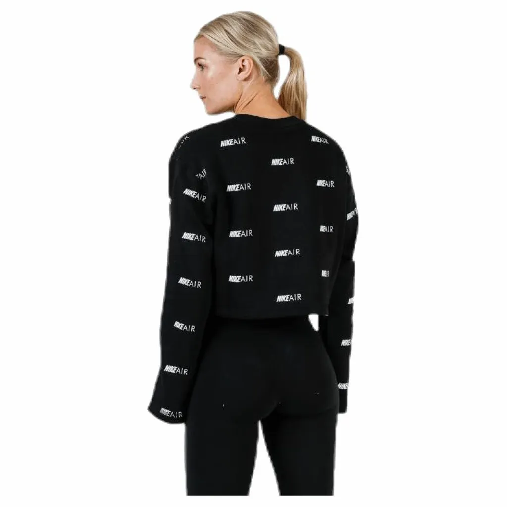 Air AOP Fleece Crew White/Black*Nike Clearance