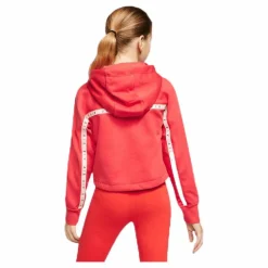 Air Crop Hoodie Jr White/Red*Nike