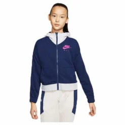 Nike Air Front Zip Junior Blue/Pink Blå Discount