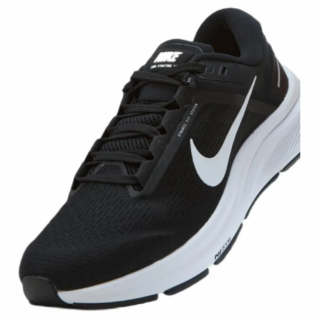Nike Air Zoom Structure 24 Women's Road Running Shoes BLACK/WHITE Hot