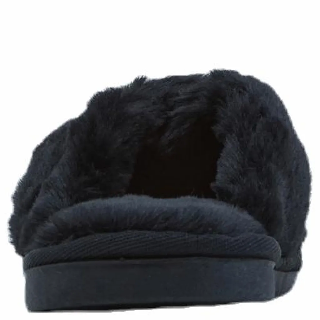 Alie Fluffy Slippers Black*NOUN Hot