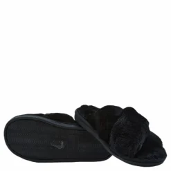 Alie Fluffy Slippers Black*NOUN Hot