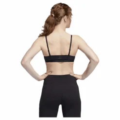 adidas All Me 3 Stripe Bra Black / White Svart Best