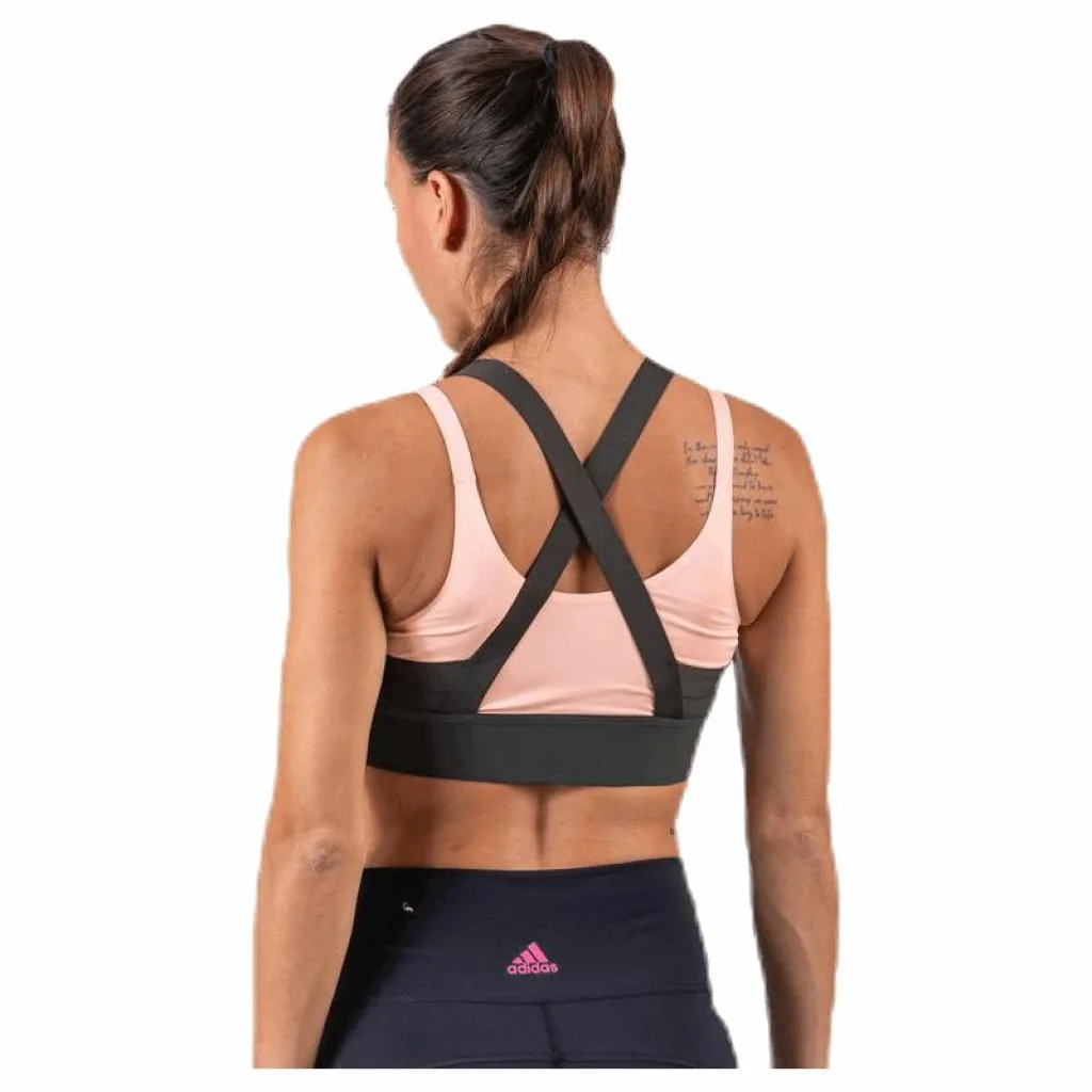 adidas All Me Layered Bra Green Blå Clearance
