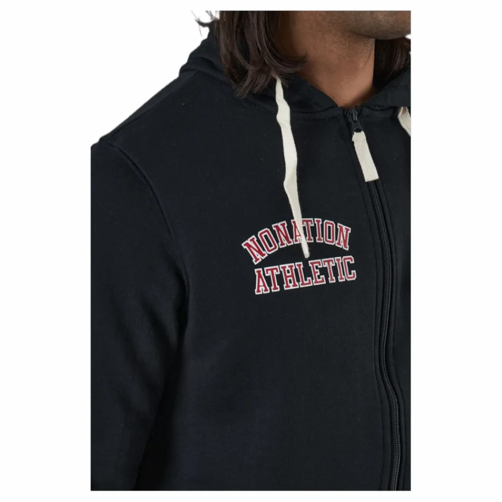 Alpha Full Zip Hood Black*Nonation Discount