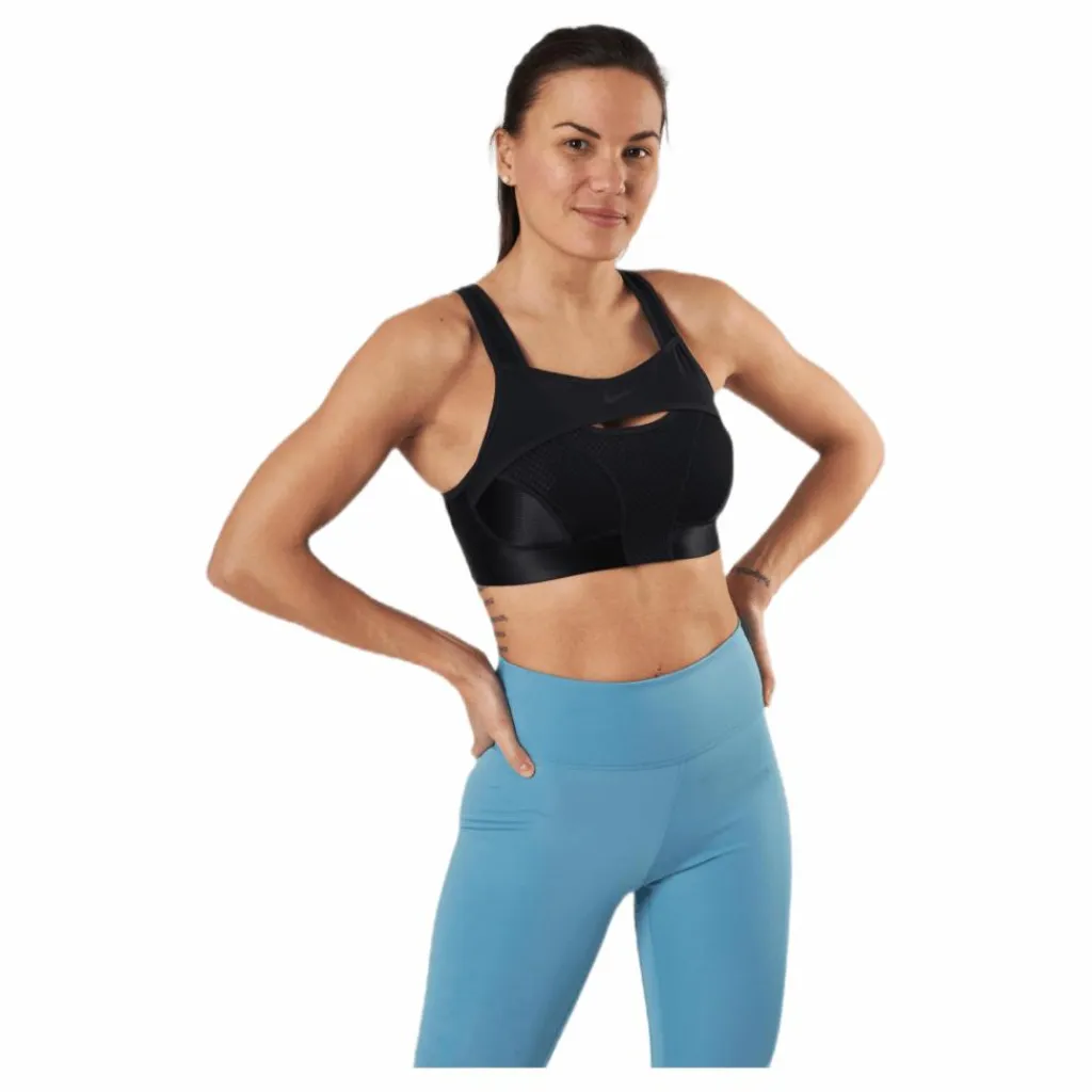 Nike Alpha UltraBreathe Bra Black/Grey Svart Discount