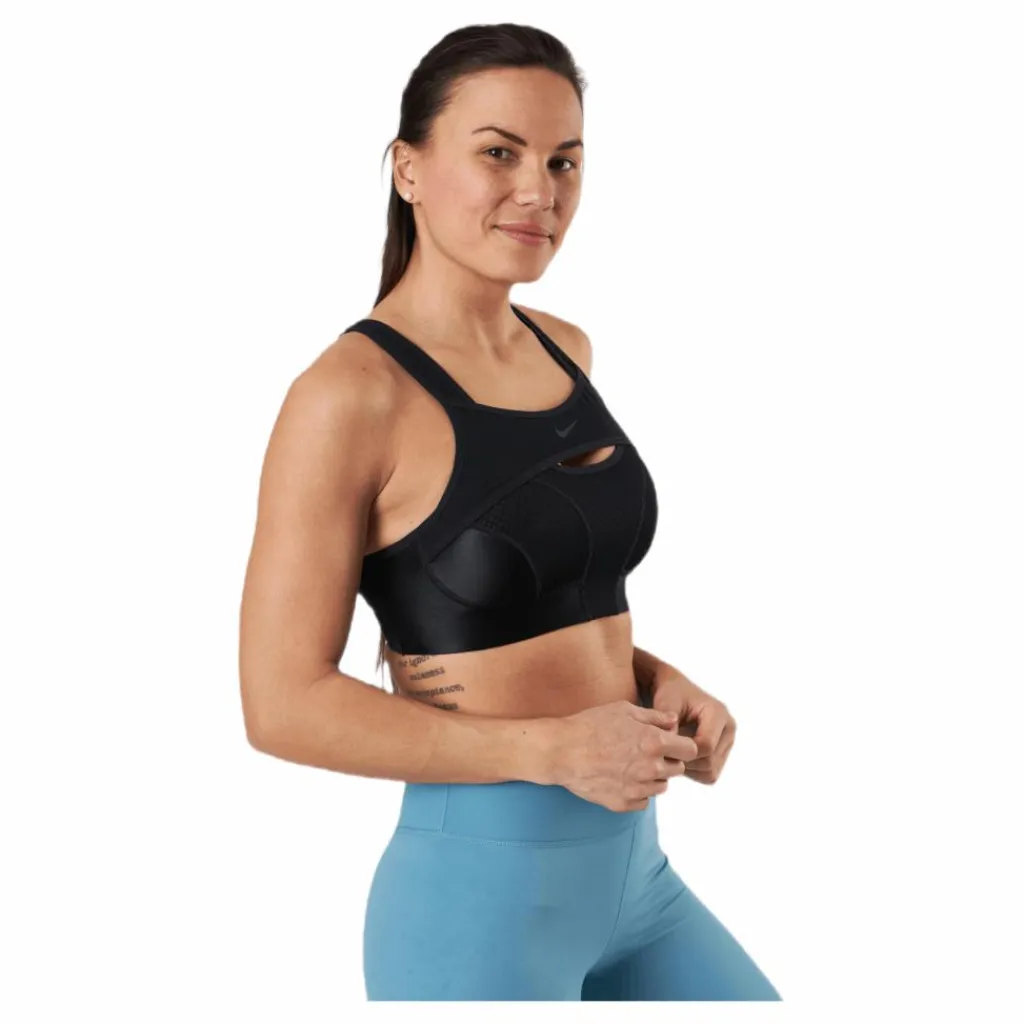 Nike Alpha UltraBreathe Bra Black/Grey Svart Discount