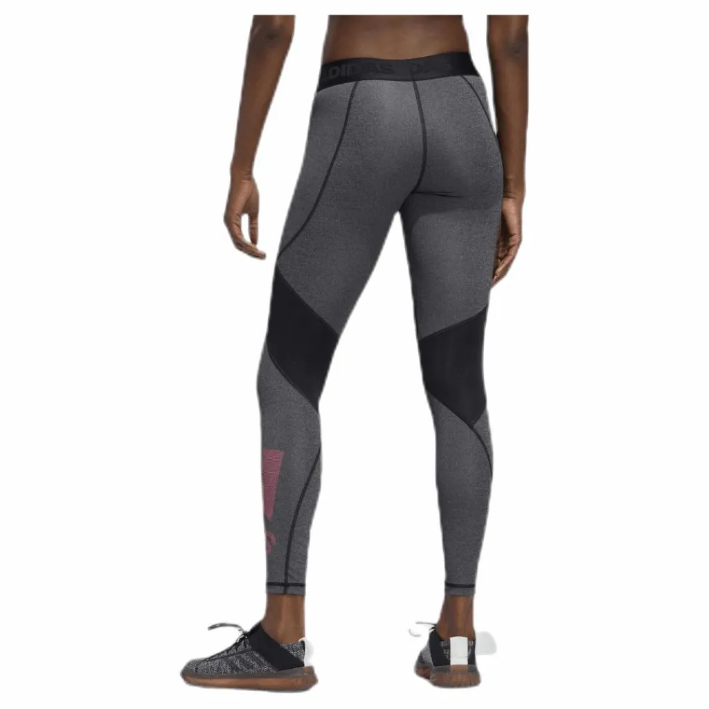 adidas Alphaskin Bos Long Tight Pink/Black Rosa och Svart Discount