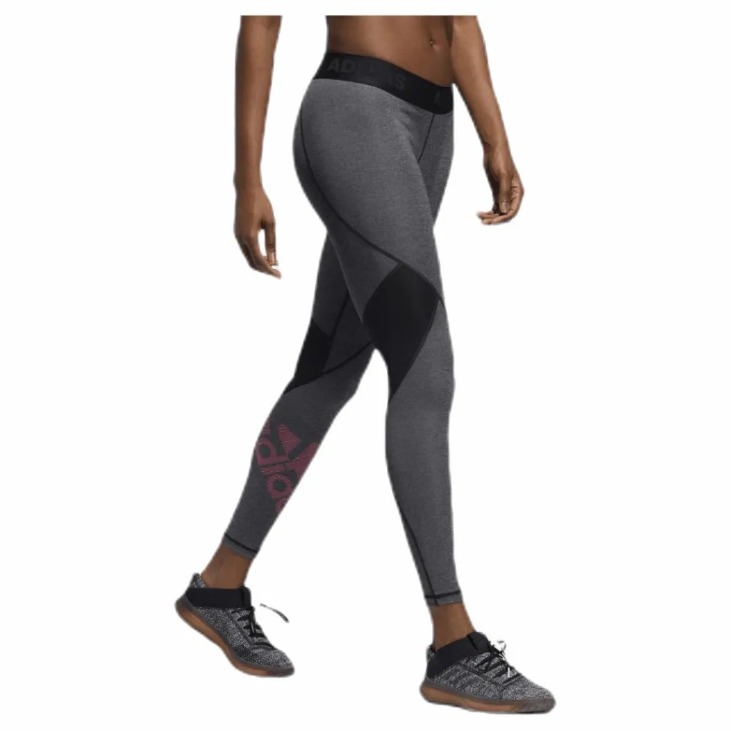 adidas Alphaskin Bos Long Tight Pink/Black Rosa och Svart Discount