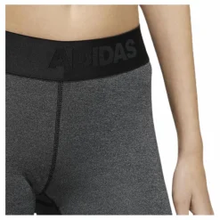 adidas Alphaskin Bos Long Tight White/Black Grå Hot